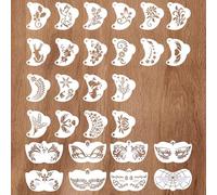 28 Piezas Plantilla de Pinturas Cara para Niños Adulto,Reutilizables Plantillas de Pintura Facial para Halloween Fiestas de Maquillaje Carnaval