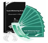 28 Piezas Tiras Blanqueadoras Moradas Mint Flavor, Blanqueador Dental,Sesiones Iluminación Inmediata, Para el Café Vino, Tabaco y Otras Manchas, Refresca Respiración,Verde