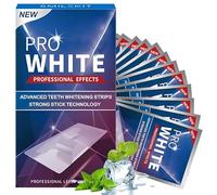 28 Tiras Blanqueadoras Dientes, 14 pares Profesional Teeth Whitening Strips, Blanqueador Dental Blancos para Esmalte Refresca Respiración, Eliminar las Manchas Dentales de Manera Suave y Rápida