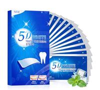 28 Tiras Blanqueadoras Dientes, 14 Pares Teeth Whitening Strips,Blanqueador Dental Para Dientes MáS Blancos, Efectivo Eliminar Manchas Dentales, Ideal Para Uso DoméStico,Azul 5D
