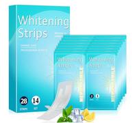 28 Unidades Tiras Blanqueadoras De Dientes, Teeth Whitening Strips, Reduce Eficazmente La Decoloración Dental, Fácil Aplicación En Casa, Refresca Respiración