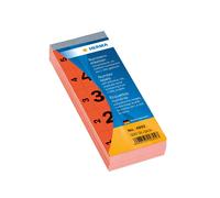 28 x 56 mm Self Adhesive Number Blocks - Red (Pack of 500)