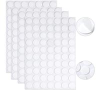 280 calcomanías de puntos de doble cara, extraíbles, redondas, transparentes, sin rastro, masilla pegajosa, impermeables, pequeñas calcomanías para decoración de festivales (0.78 pulgadas, 280)