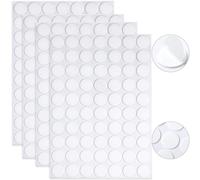 280 calcomanías de puntos de doble cara, extraíbles, redondas, transparentes, sin rastro, masilla pegajosa, impermeables, pequeñas calcomanías para decoración de festivales (0.78 pulgadas, 280)