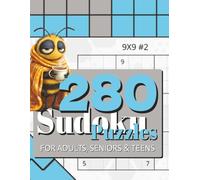 280 Sudoku Puzzles for Adults, Seniors & Teens: A Sudoku Fan's PERFECT Travel Companion