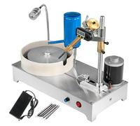 2800 Rpm 120W Pulidora de Joyas Plana,MáQuina Facetadora de Piedras Preciosas,MáQuina Profesional de Facetado y Pulido de Gemas,Apto para JoyeríA,Jade y Metales Precios(Size:Brazo de pantalla digital)
