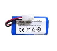 2800mAh 14.8V Vacuum Battery para Xiaomi MI G1 Mop Essential G1 MJSTG1 FC9601/FC9602 para Panasonic MC-WRC53 para Puppy R30/R35 Pro para Greenworks GRV-1010 Robot Vacuum Cleaner cilíndrico (2 Prong)