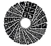 282 diseños plantillas de pintura facial, pintura corporal de plantillas con purpurina tatuaje cuerpo arte plantillas Halloween Party Pack Familia Fun