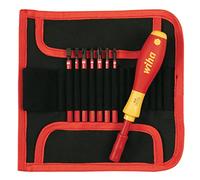 28391 Wiha aislado Conjunto intercambiable SlimLine incluye un asa con bolsa, 8 pieza