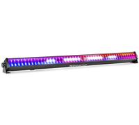 BeamZ LCB288 - Barra LED RGB+Blanco con 288 LEDs SMD, efectos wash y estrobo, control DMX, maestro/esclavo, secciones 3x16, iluminación profesional para DJ, fiestas, escenarios y discotecas