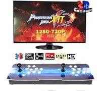 【28890 juegos en 1】 Consola de juegos 3D clásica, máquina de juegos retro Pandora's Box con palanca de mando de arcade doble palanca, compatible con juegos 3D, HDMI VGA USB, videojuego Full HD 1280 x