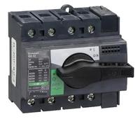 28903 INS63 Interruptor seccionador 4P, compacto INS63, 63 A, versión estándar con manija giratoria negra, 4 polos