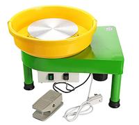 28Cm Pottery Wheel 250W Pottery Forming Machine Art Craft Diy Clay Tool Electric Ceramics Wheel With Foot Pedal And Detachable Basin For Ceramic Work Ceramics Clay, LJJY-KK