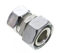 28L & 35L Racor recto de acero zincado con rótula 160 bar Junta tórica de NBR Cono de estanquidad ISO 8434-1