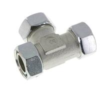 28L Acero Galvanizado En Zinc Conector En Ángulo Recto T Corte Con Giratorio 160 Bar NBR Ajustable ISO 8434-1