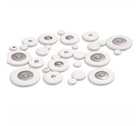 28pcs blanco PU almohadillas de cuero para Saxofón soprano Woodwind