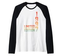 28th Birthday Gifts Men Women 28 Years Old Vintage 1997 Camiseta Manga Raglan