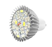 28W Full Spectrum E14 GU10 Led Grow Light Lámpara de Cultivo Bombilla para Plantas de Flores 85V 265V Ángulo Full Spectrum Flor Hidropónica Vegetales Lámparas de Cultivo (GU10)