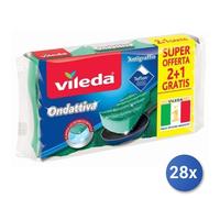 28x Paquete Vileda Esponja Ondativa Multiusos 2+1