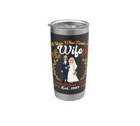 29 aniversario de bodas Est 1997 Hombre encuentra a su esposa algo bueno Vaso térmico de acero inoxidable de doble pared