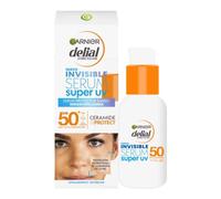 Garnier Delial Super UV Invisible Serum de Uso Diario [Ceramide Protect]. Muy Alta Protección FPS 50+. Sensación ligera. Protección instantánea de la barrera de la piel. Sin perfume. 30 ml