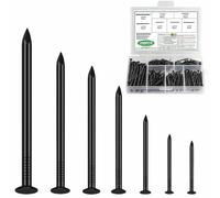 290 Piezas Clavos de Acero para Cuadros, Clavos para Colgar Cuadros, 7 TamañOs, Clavos de Acero Endurecido, Clavos para Colgar Cuadros, Clavos para HormigóN, Clavos para Paneles de Yeso