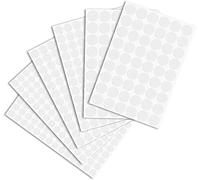 290 Piezas Pegatinas Tapa Tornillos, Hojas Pegatinas Adhesivas para Tornillos, 12/15/21 mm Pegatinas para Agujeros De Tornillos, Adhesivos Tapa Tornillos Blanco para Muebles De Madera, Armario, Cajón