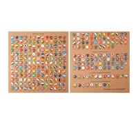 291 Piezas de Chinchetas de Bandera, Chinchetas Creativas de Bandera de País con Tablero de Corcho Chinchetas para Viajes de Mapas para Tablones de Anuncios Tableros Blandos Oficinas Hogares