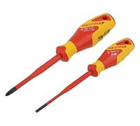 Gedore VDE 2162-2172 PH-02 Juego de Destornilladores Slim Drive, Set de 2 Piezas