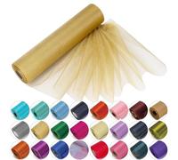 Trimming Shop Rollo de organza transparente - 29 cm × 25 m | Elegantes fajas para sillas de boda, caminos de mesa, regalos de fiesta y cintas para manualidades | Verde cazador