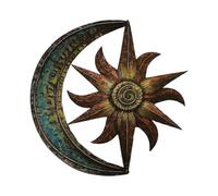 29x29 cm metal sun and moon wall art,garden creative wall decoration