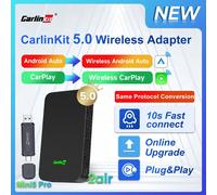 2air Mini5 Pro CarlinKit 5.0 Inalámbrico CarPlay Inalámbrico Android Auto Box 2.4G5.8Ghz WiFi BT Connect Plug & Play Actualización en línea Para Android con cable Auto Carplay Cars CarlinKit 4.0 Carli