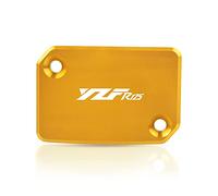 2Bird Accesorios de la Motocicleta para YZF-R125 YZF R125 2008 2009 2010 2011 2011 Motorbike CNC CNC Aluminio Freno Trasero Cilindro Freno de líquido Tapa de Cubierta (Color : Gold YZFR125)