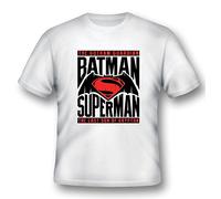 2BNERD Camiseta Marca Modelo T/S Batman V Superman Logo