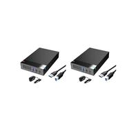 2Conjunto Estuche para Disco Duro A USB 3.0 de 3,5 Pulgadas: Carcasa para Disco Duro Externo,Caja para Disco Duro para PC y Portátil, ENCHUFE de