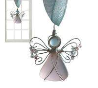 2D Acrylic Charm Decor Christmas Tree Ornament - Sea Glass Ornament for Home Holiday Indoor Wall Window Car Rearview Mirror, Nautical Blue Teal Hanging Pendant Decoration