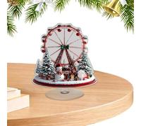 2D Acrylic Christmas Centerpiece - Holiday Table Decor | Lightweight 25 g Acrylic Sign with Festive Styles A B C, Seasonal Tabletop Display with Bright Artwork, Decorative Accent for Living Room