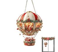 2D Acrylic Hot Air Balloon Holiday Pendant Christmas Tree Ornaments