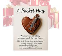 2D Acrylic Music Keepsake - Motivational Pocket Souvenir Card, Fomento Gift For Musicians | For Kids Teens Collectors, Birthday Christmas Holiday, Guitarist Violinist Pianist Drummer