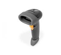 DIGITUS Escáner de códigos de Barras 2D - bidireccional - 200 escaneos/s - 10 cm de Distancia de escaneado - 2 m de Cable USB-RJ45 - IP54 - Mango ergonómico - Códigos de Barras y QR - Negro/Gris