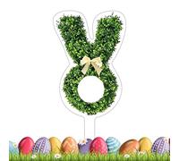 2D Easter Bunny Stakes, Acrylic Festive Bunny Decorations, Tree Ornaments And Easter Stakes, Spring And Outdoor Holiday Displays for Outdoor Garden Lawn Park Home Porch Holiday Party Plant Planter