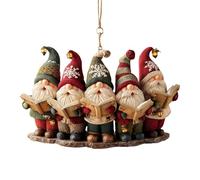 2D Flat Cute Acrylic Christmas Gnomes Decorations 8cm Length, Lightweight Holiday Ornaments for Indoor Display, Winter Daily Home, Birthday Party, Vacation Decor