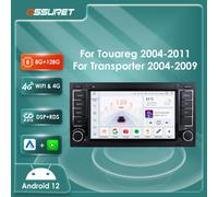 2din Android 12 Autoradio Carplay para Volkswagen VW Touareg 2004-2011 Transporter 7862 radio de coche unidad principal Multimedia GPS estéreo S4