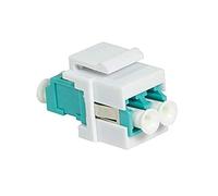 2direct GmbH Logilink Keystone Acoplador En Línea LC Duplex Multimodo, Aqua/Blanco