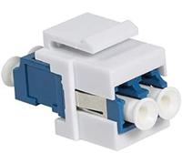 2direct GmbH Logilink Keystone Acoplador En Línea LC Duplex Singlemode, Azul/Blanco