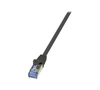 2direct GmbH Logilink Patchkabel Cat.7 600Mhz S/FTP Pimf Primeline Schwarz 0,25M
