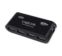 LOGILINK UA0170 - Hub USB 3.0, 4 puertos, negro, incl. fuente de alimentaci&oacute