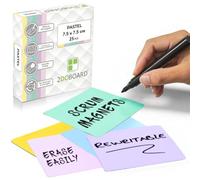 2DOBOARD Imanes para escribir - 7,5 x 7,5 cm pastel - 25 unidades - imanes Kanban, tarjetas magnéticas Scrum o tiras magnéticas se pueden escribir para pizarra blanca y nevera (mezcla pastel)
