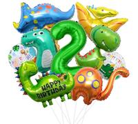 2er cumpleaños niño dinosaurio, 2er cumpleaños niño dinosaurio decoraciones, globos de helio dinosaurio, globo gigante hoja dinosaurio para niño decoraciones de cumpleaños niño selva fiesta