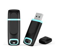 2er Pack Pendrive 128 GB 3.0 Alta Velocidad, Vansuny Memorias USB 3.0 128 GB, Flash Drive 128GB con indicador LED y Tapa (128G*2, Cyan)